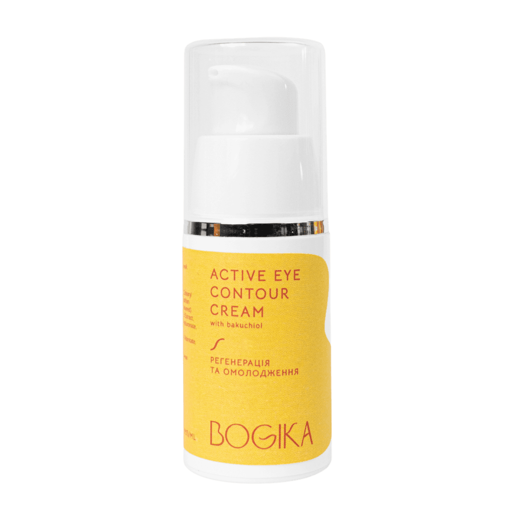 ACTIVE EYE CONTOUR CREAM крем для шкіри навколо очей з бакучіолом BOGIKA