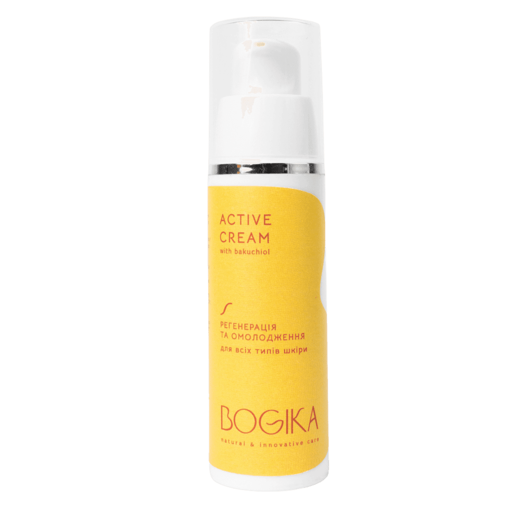ACTIVE FACE CREAM крем для обличчя з бакучіолом 30мл - BOGIKA